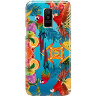 Etui Samsung GALAXY A6 PLUS 2018, Etui Tropic Wzory Wielokolorowy - FunnyCase