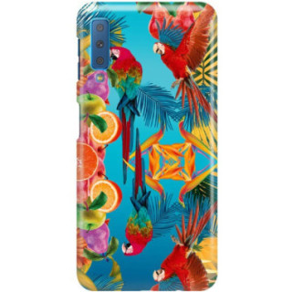 Etui Samsung GALAXY A7 2018, Etui Tropic Wzory Wielokolorowy - FunnyCase