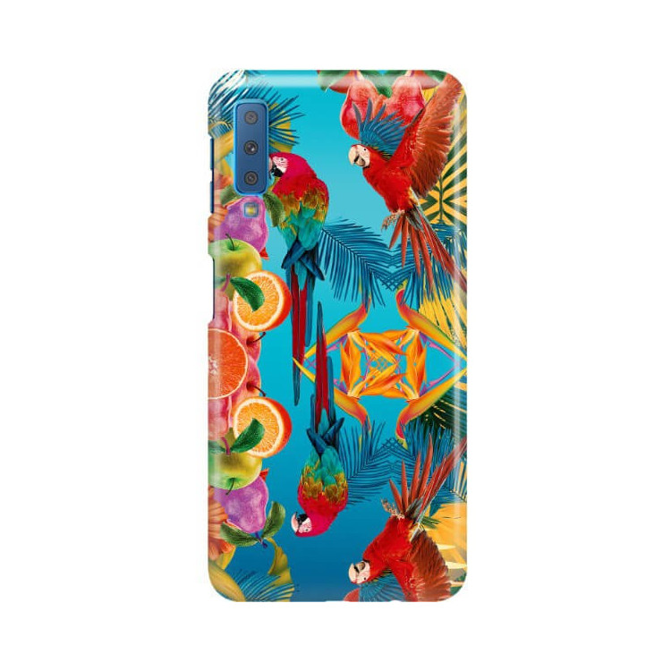 Etui Samsung GALAXY A7 2018, Etui Tropic Wzory Wielokolorowy - FunnyCase