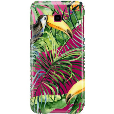 Etui Samsung GALAXY J4 PLUS 2018, Etui Tropic Wzory Wielokolorowy - FunnyCase