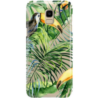 Etui Samsung GALAXY J6 2018, Etui Tropic Wzory Wielokolorowy - FunnyCase