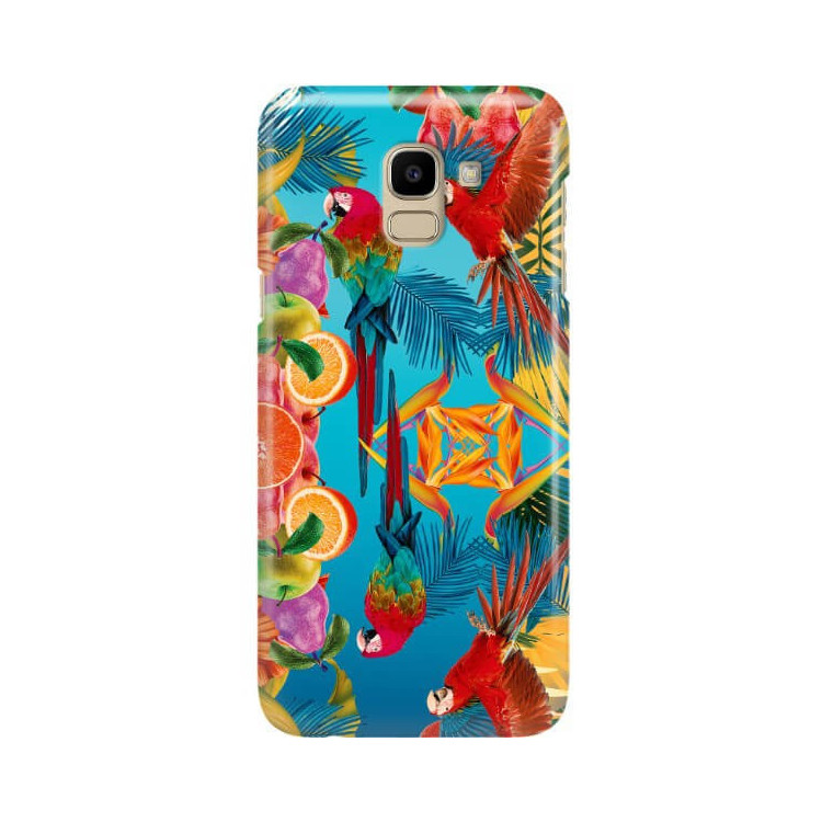 Etui Samsung GALAXY J6 2018, Etui Tropic Wzory Wielokolorowy - FunnyCase