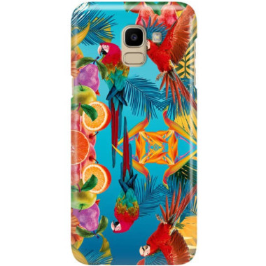 Etui Samsung GALAXY J6 2018, Etui Tropic Wzory Wielokolorowy - FunnyCase