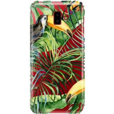 Etui Samsung GALAXY J6 PLUS 2018, Etui Tropic Wzory Wielokolorowy - FunnyCase