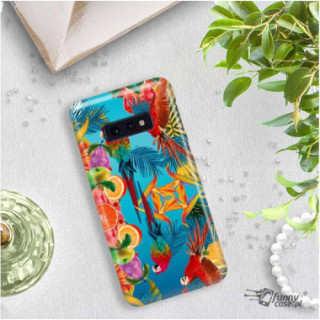 Etui Samsung GALAXY S10E, Etui Tropic Wzory Wielokolorowy - FunnyCase