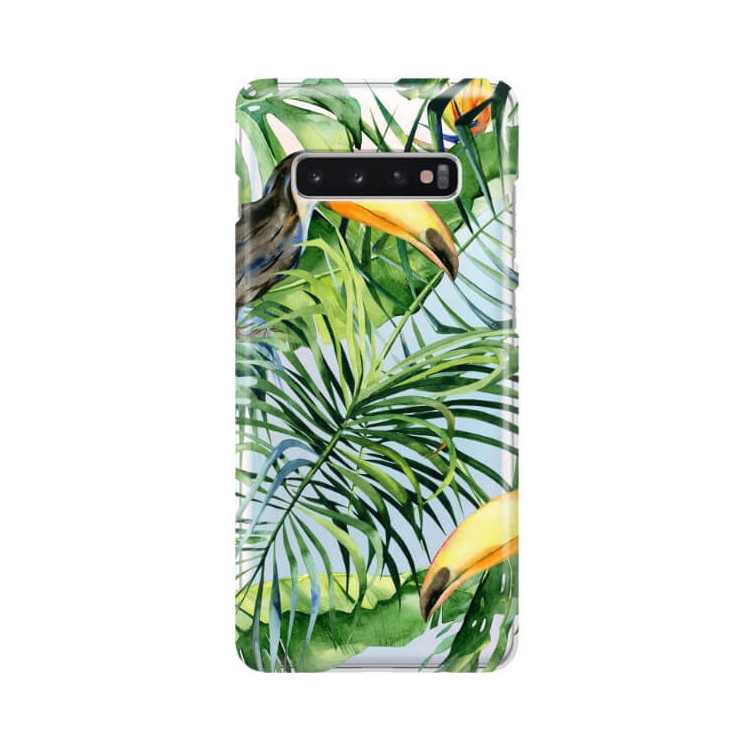 Etui Samsung GALAXY S10 PLUS, Etui Tropic Wzory Wielokolorowy - FunnyCase