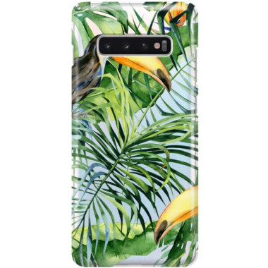 Etui Samsung GALAXY S10 PLUS, Etui Tropic Wzory Wielokolorowy - FunnyCase