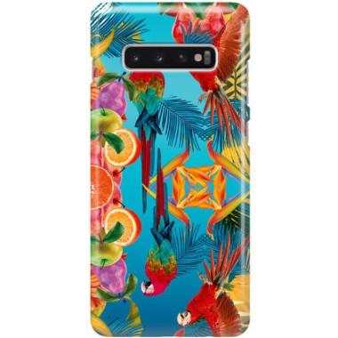 Etui Samsung GALAXY S10 PLUS, Etui Tropic Wzory Wielokolorowy - FunnyCase