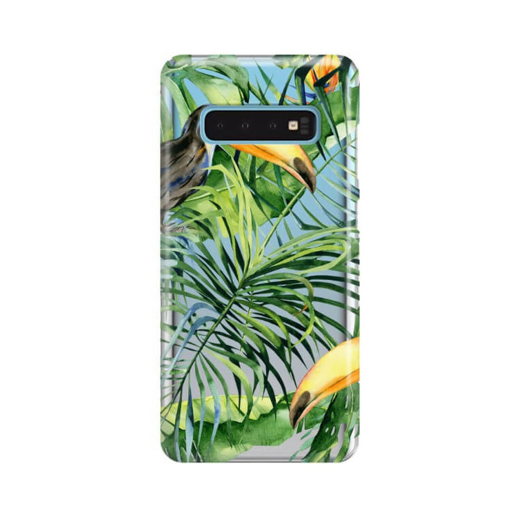 Etui Samsung GALAXY S10, Etui Tropic Wzory Wielokolorowy - FunnyCase