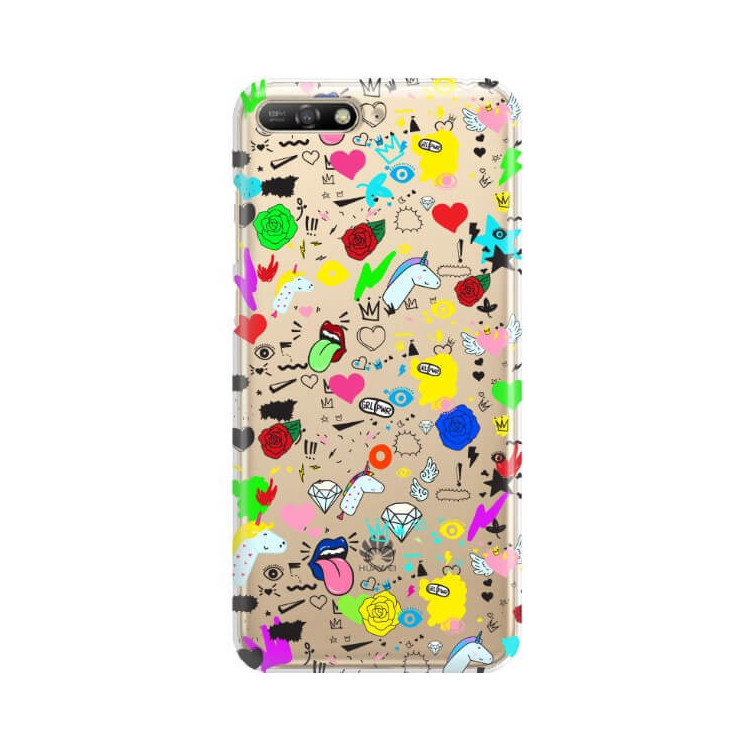 Etui Huawei Y6 2018 / HONOR 7A, ST_FCN122 Wzory - FunnyCase