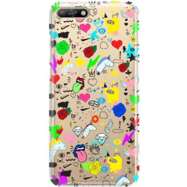 Etui Huawei Y6 2018 / HONOR 7A, ST_FCN122 Wzory - FunnyCase