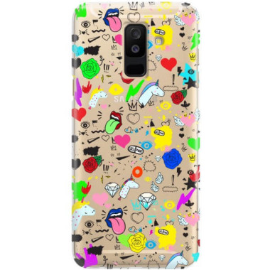 Etui Samsung GALAXY A6 PLUS 2018, ST_FCN122 Wzory - FunnyCase