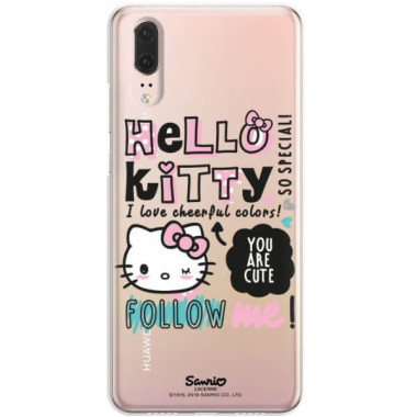 Etui Huawei P20, ST_HELLO-KITTY294 Wzory - FunnyCase