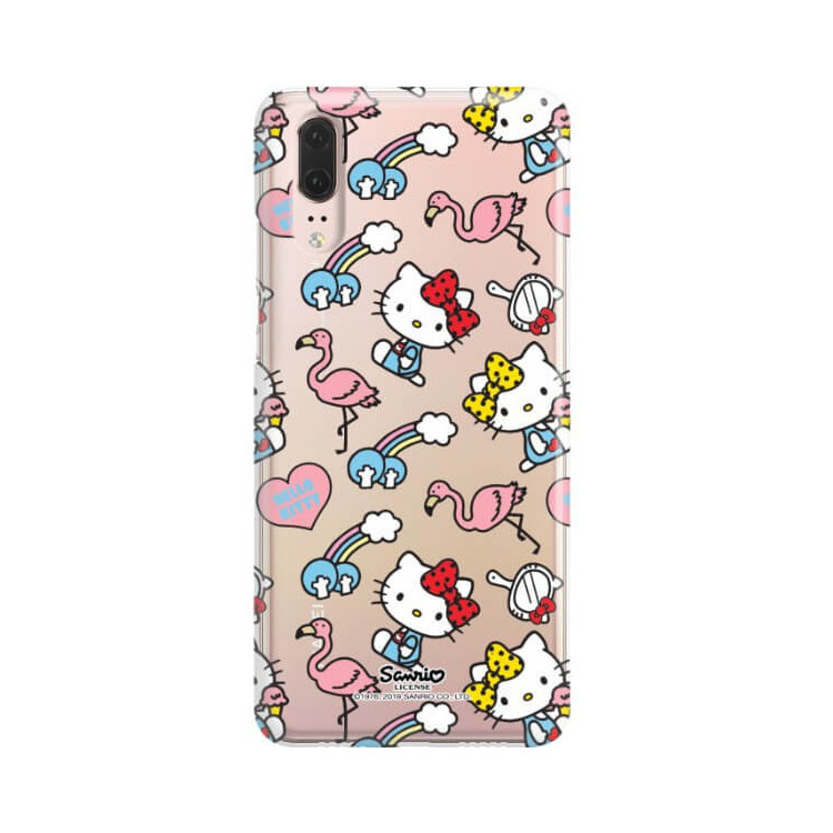 Etui Huawei P20, ST_HELLO-KITTY304 Wzory - FunnyCase