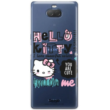 Etui Sony XPERIA 10, ST_HELLO-KITTY294 Wzory - FunnyCase