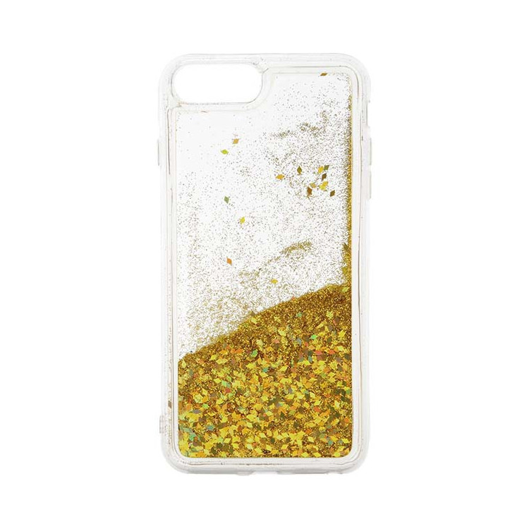 Etui Apple IPHONE 7 PLUS / 8 PLUS, Etui Gumowe Złoty - FunnyCase