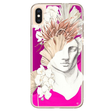 Etui Apple IPHONE XS MAX, Liquid Neon Wzory Różowy - FunnyCase