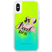 ETUI LIQUID NEON NA TELEFON APPLE IPHONE X / XS Zielony ST_FBT103