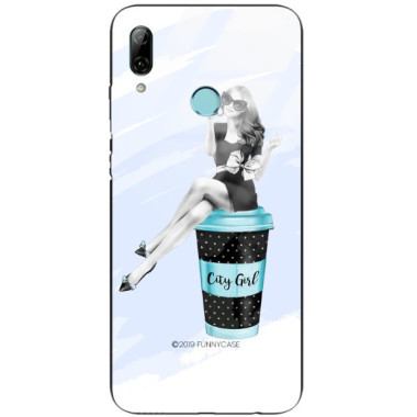 ETUI BLACK CASE GLASS NA TELEFON HUAWEI P SMART 2019 ST_FAN103