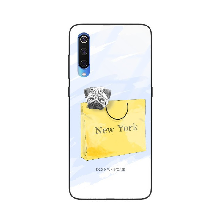 ETUI BLACK CASE GLASS NA TELEFON XIAOMI MI9 ST_FAN104