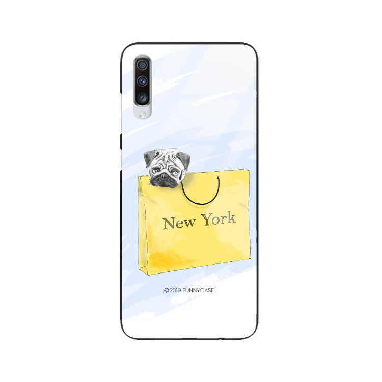 ETUI BLACK CASE GLASS NA TELEFON SAMSUNG GALAXY A70 ST_FAN104