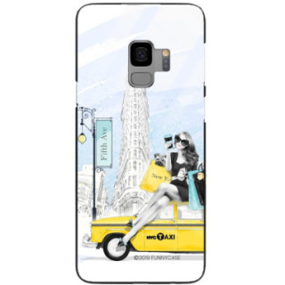 ETUI BLACK CASE GLASS NA TELEFON SAMSUNG GALAXY S9 ST_FAN106