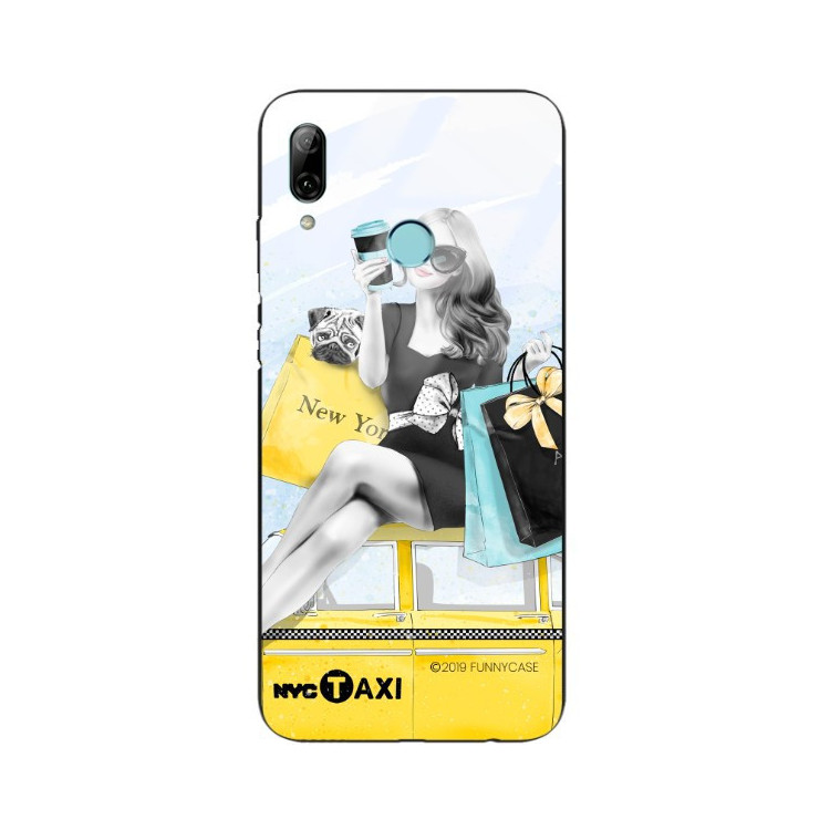 ETUI BLACK CASE GLASS NA TELEFON HUAWEI P SMART 2019 ST_FAN112