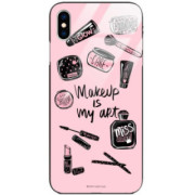 ETUI BLACK CASE GLASS NA TELEFON APPLE IPHONE X / XS ST_LAD2020-1-103
