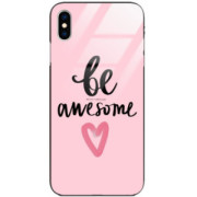 ETUI BLACK CASE GLASS NA TELEFON APPLE IPHONE X / XS ST_LAD2020-1-108