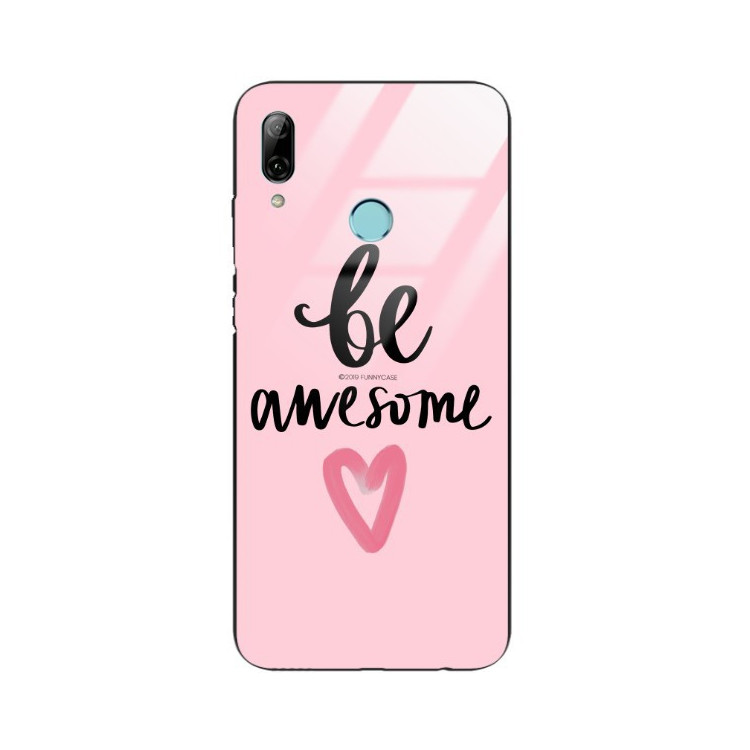 ETUI BLACK CASE GLASS NA TELEFON HUAWEI P SMART 2019 ST_LAD108