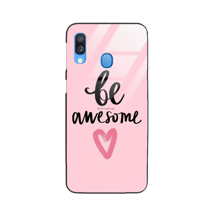 ETUI BLACK CASE GLASS NA TELEFON SAMSUNG GALAXY A40 ST_LAD2020-1-108