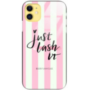 ETUI BLACK CASE GLASS NA TELEFON APPLE IPHONE 11 ST_LAD141