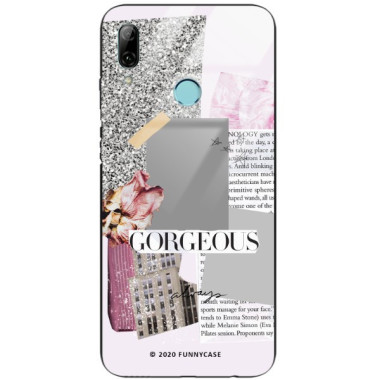 ETUI BLACK CASE GLASS NA TELEFON HUAWEI P SMART 2019 ST_LUXURY105