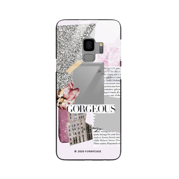 ETUI BLACK CASE GLASS NA TELEFON SAMSUNG GALAXY S9 ST_LUXURY105