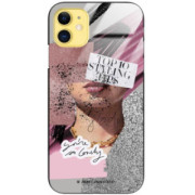 ETUI BLACK CASE GLASS NA TELEFON APPLE IPHONE 11 ST_LUXURY106