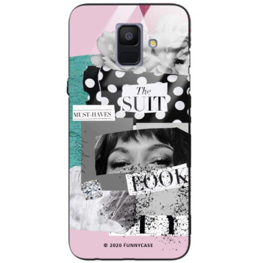 ETUI BLACK CASE GLASS NA TELEFON SAMSUNG GALAXY A6 PLUS 2018 ST_LUXURY117