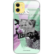 ETUI BLACK CASE GLASS NA TELEFON APPLE IPHONE 11 ST_LUXURY122