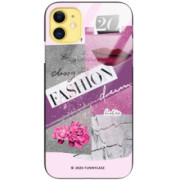 ETUI BLACK CASE GLASS NA TELEFON APPLE IPHONE 11 ST_LUXURY127