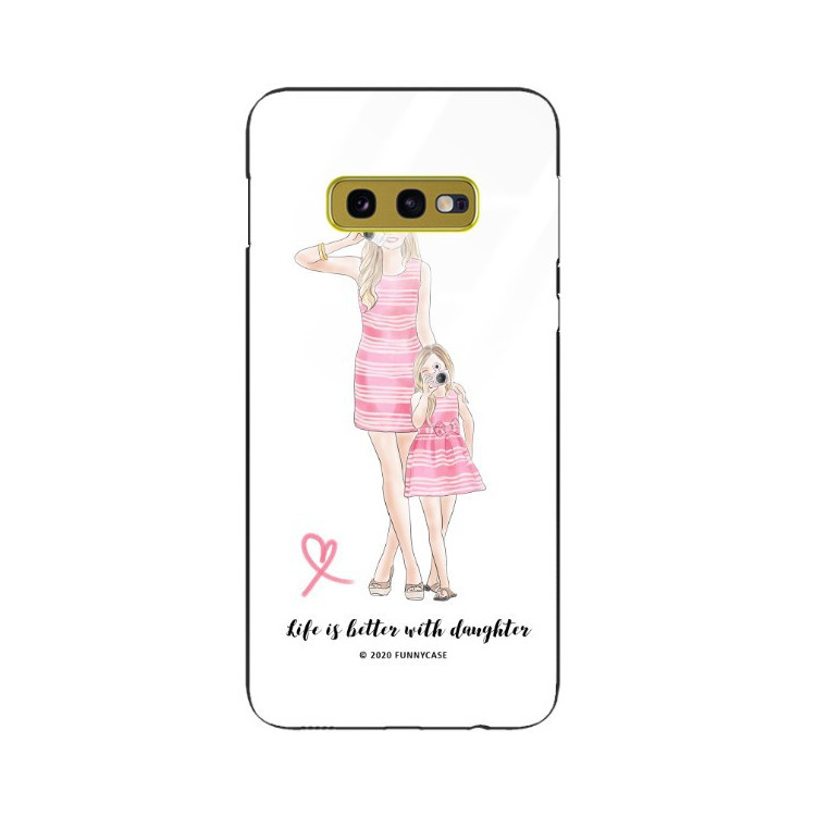 ETUI BLACK CASE GLASS NA TELEFON SAMSUNG GALAXY S10E ST_MOMLIFE102