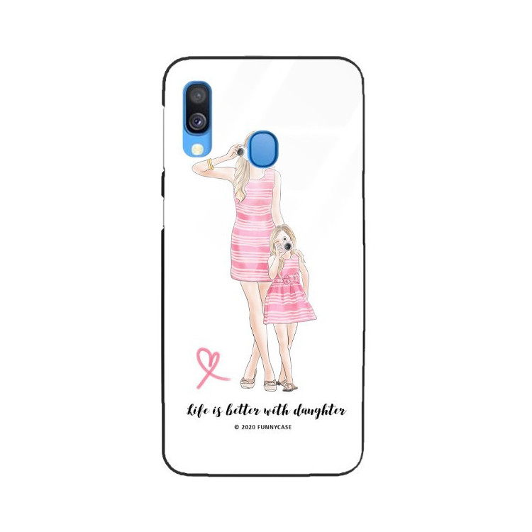 ETUI BLACK CASE GLASS NA TELEFON SAMSUNG GALAXY A40 ST_MOMLIFE102