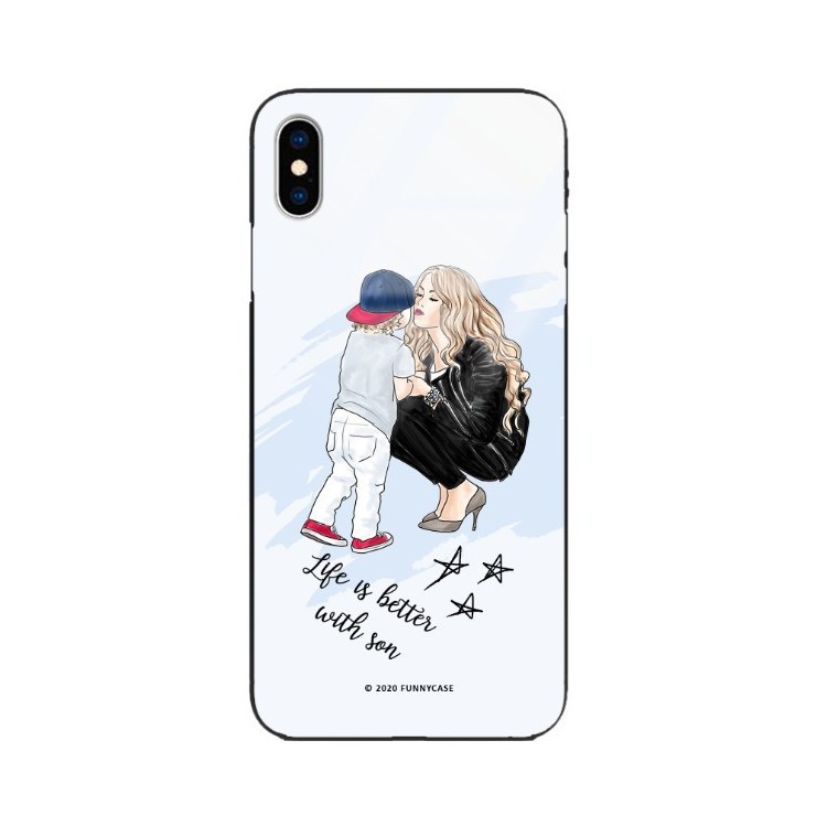 Etui Apple IPHONE X / XS, ST_MOMLIFE103 Wzory - FunnyCase