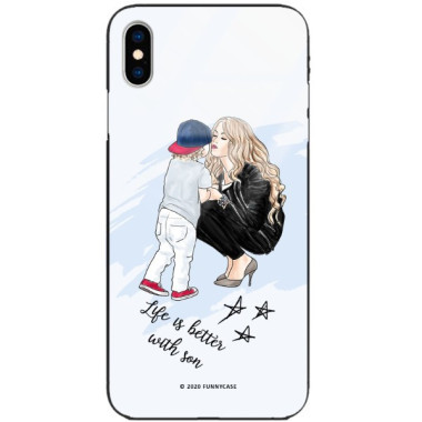 Etui Apple IPHONE X / XS, ST_MOMLIFE103 Wzory - FunnyCase