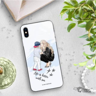 Etui Apple IPHONE X / XS, ST_MOMLIFE103 Wzory - FunnyCase