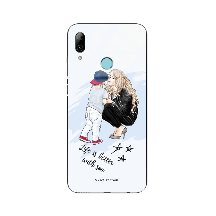 ETUI BLACK CASE GLASS NA TELEFON HUAWEI P SMART 2019 ST_MOMLIFE103