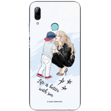 ETUI BLACK CASE GLASS NA TELEFON HUAWEI P SMART 2019 ST_MOMLIFE103