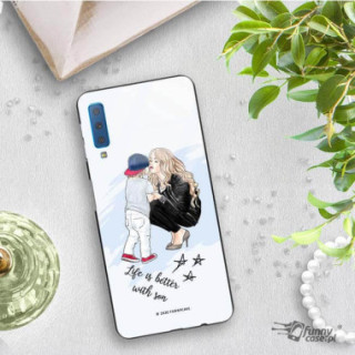 Etui Samsung GALAXY A7 2018, ST_MOMLIFE103 Wzory - FunnyCase