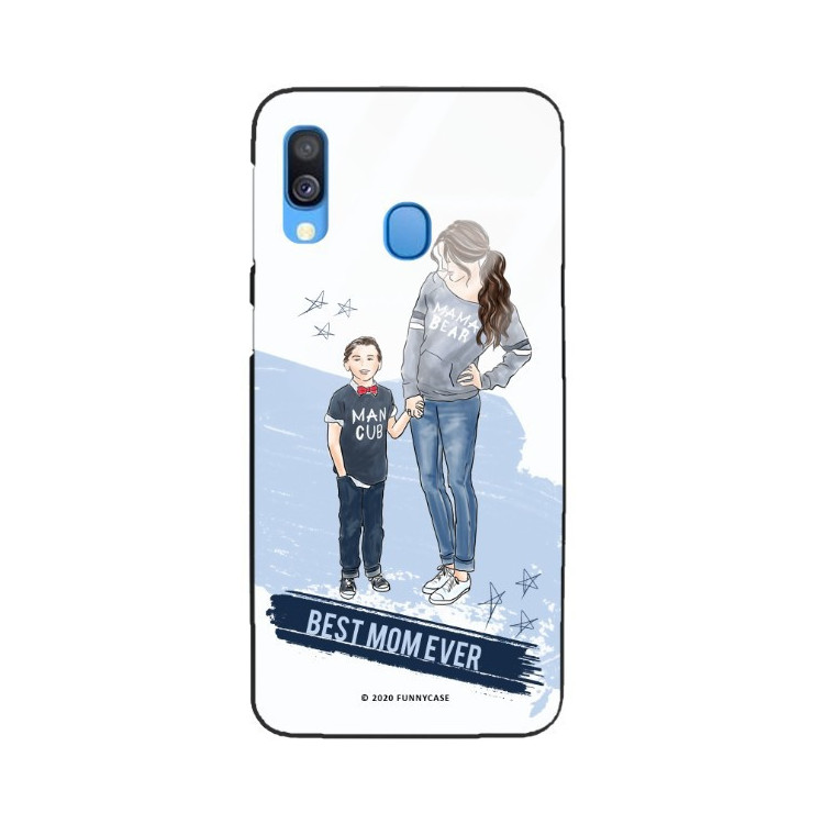 ETUI BLACK CASE GLASS NA TELEFON SAMSUNG GALAXY A40 ST_MOMLIFE106