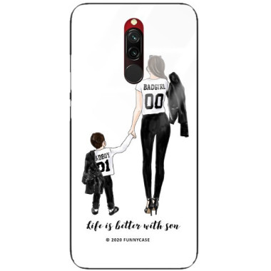 Etui Xiaomi REDMI 8, ST_MOMLIFE112 Wzory - FunnyCase