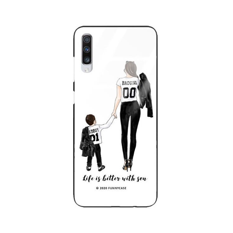 ETUI BLACK CASE GLASS NA TELEFON SAMSUNG GALAXY A70 ST_MOMLIFE112