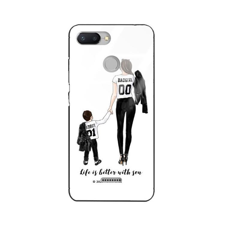 ETUI BLACK CASE GLASS NA TELEFON XIAOMI REDMI 6 ST_MOMLIFE112